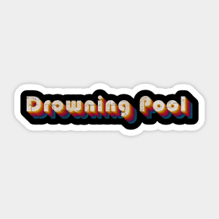 retro vintage Drowning Pool Sticker